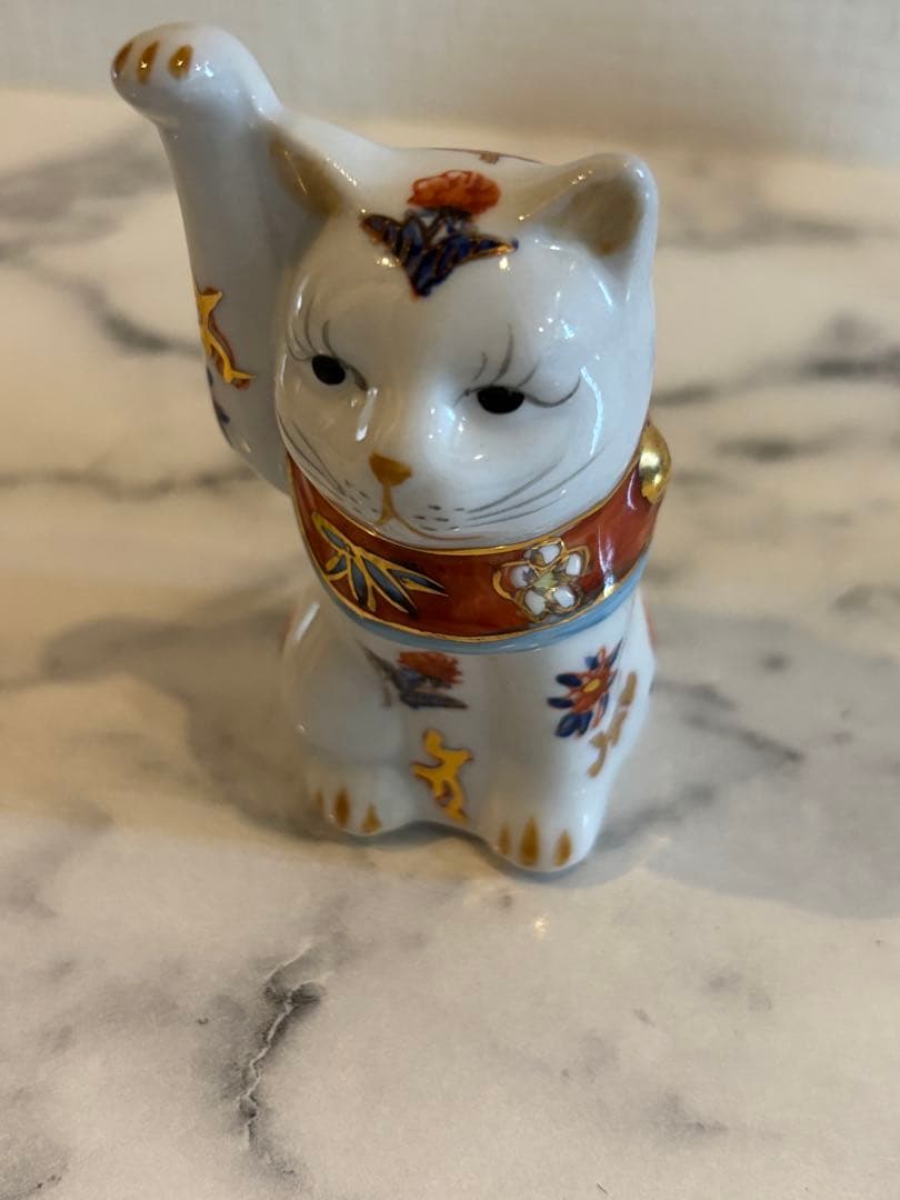 伊万里焼？ 招き猫　2体セット　美品