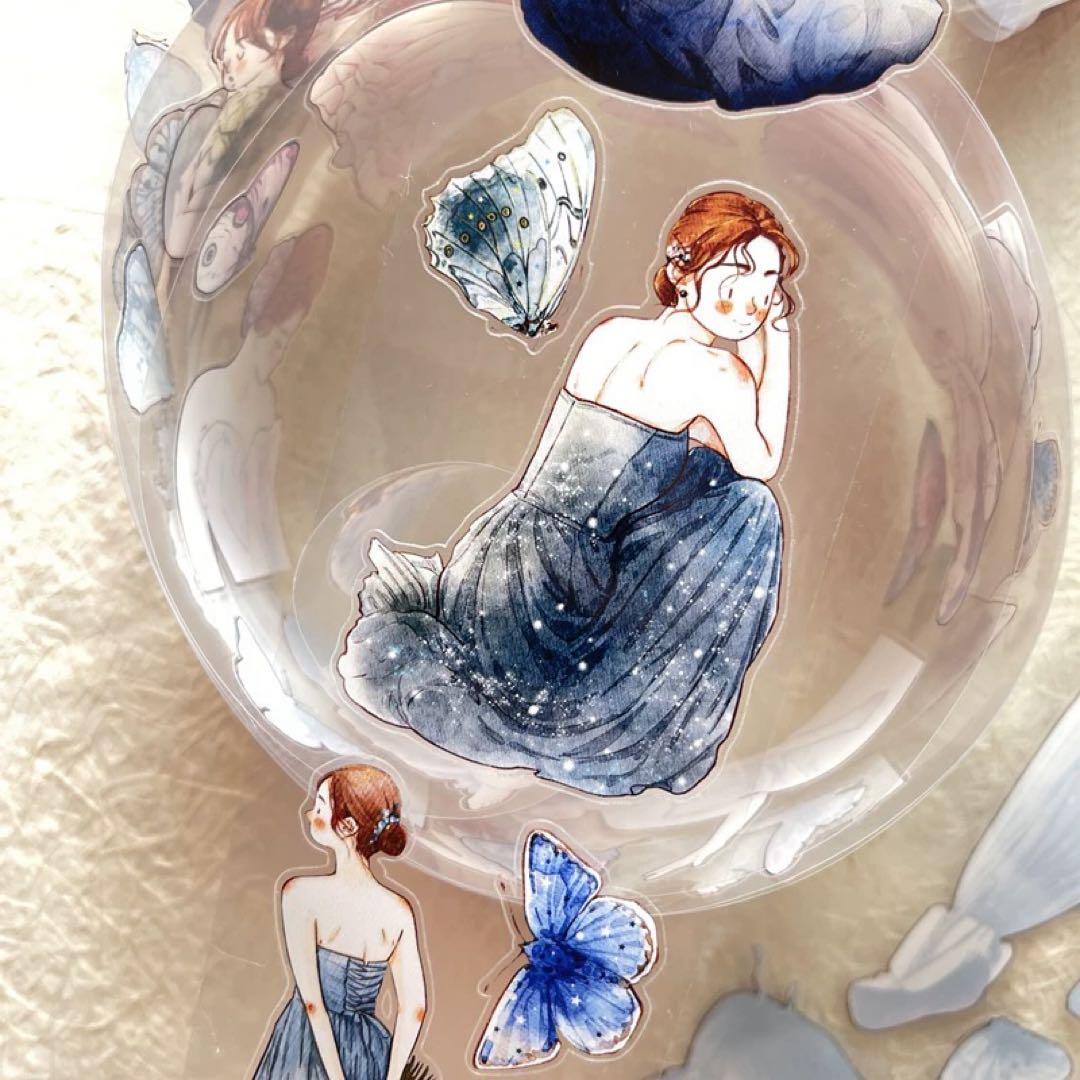 新品　DINGDING　21幻　PET霧面型抜きタイプマスキングテープ　10m