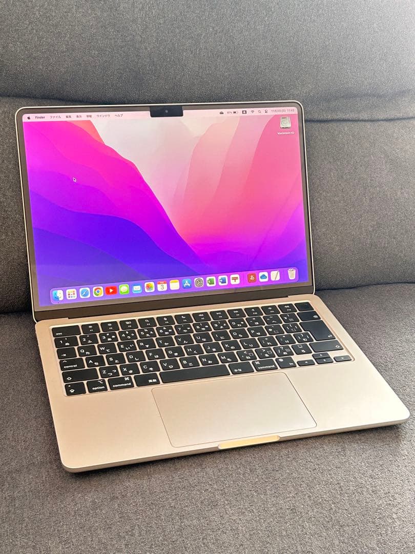 MacBook Air M2 8GB SSD 256GB 13.6 スターライト