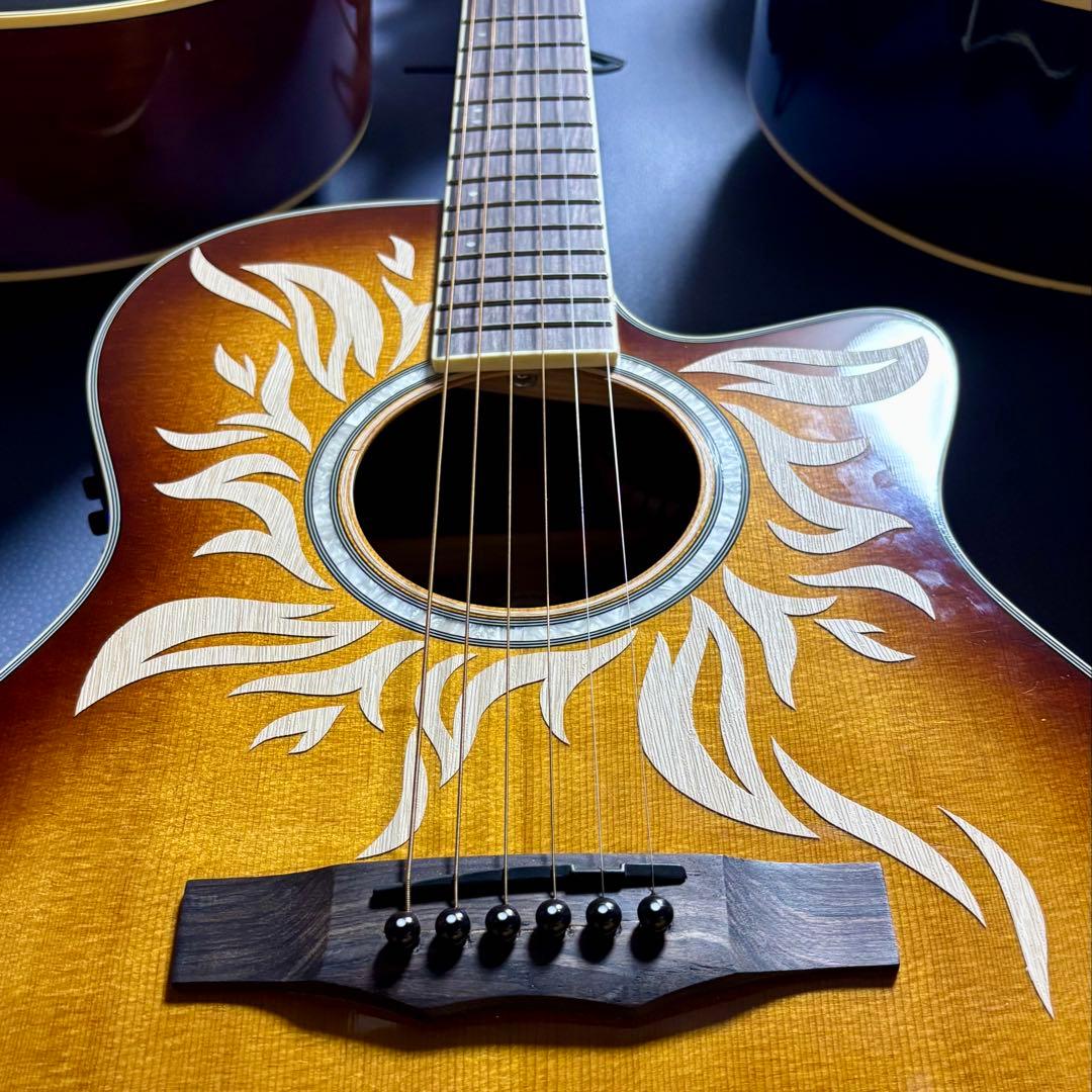 【新品同様】morris R-011 TS エレアコ 超低弦高調整済