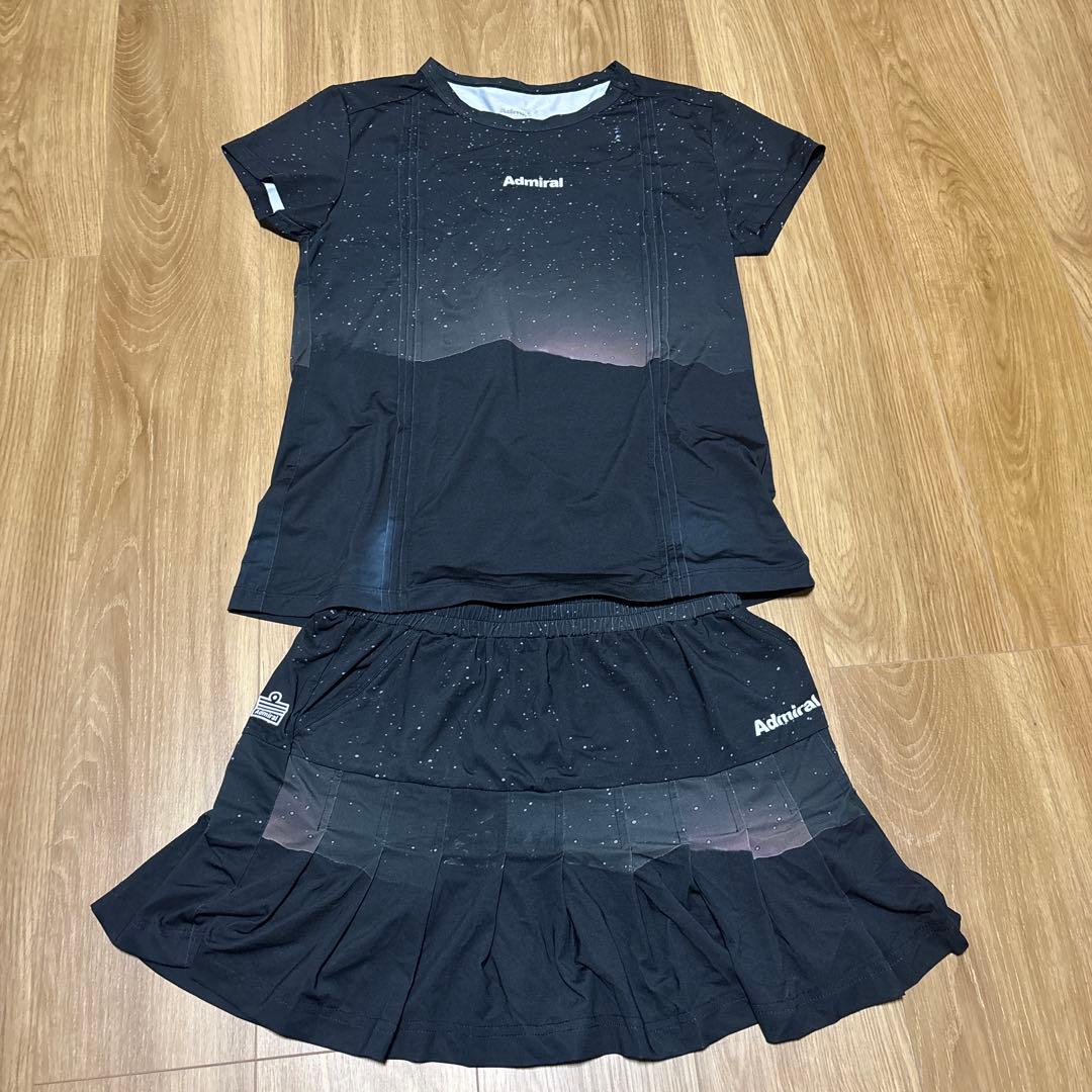 Admiral テニスウェア セット 黒　Lサイズ