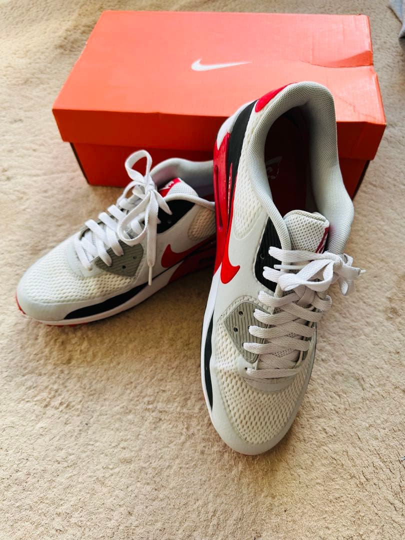 NIKE AIR MAX 90 G 赤 28 ナイキ エアマックス ゴルフ