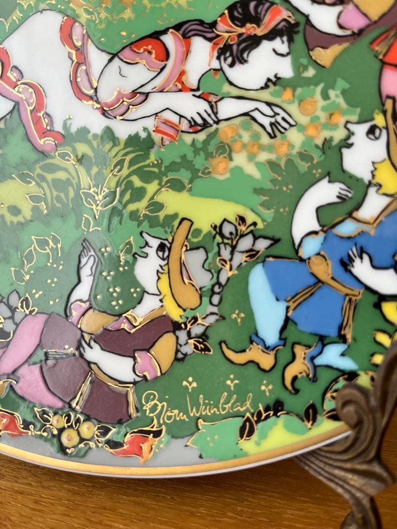 ビョルン・ヴィンブラッド ローゼンタール 絵皿 プレート 北欧ビンテージ