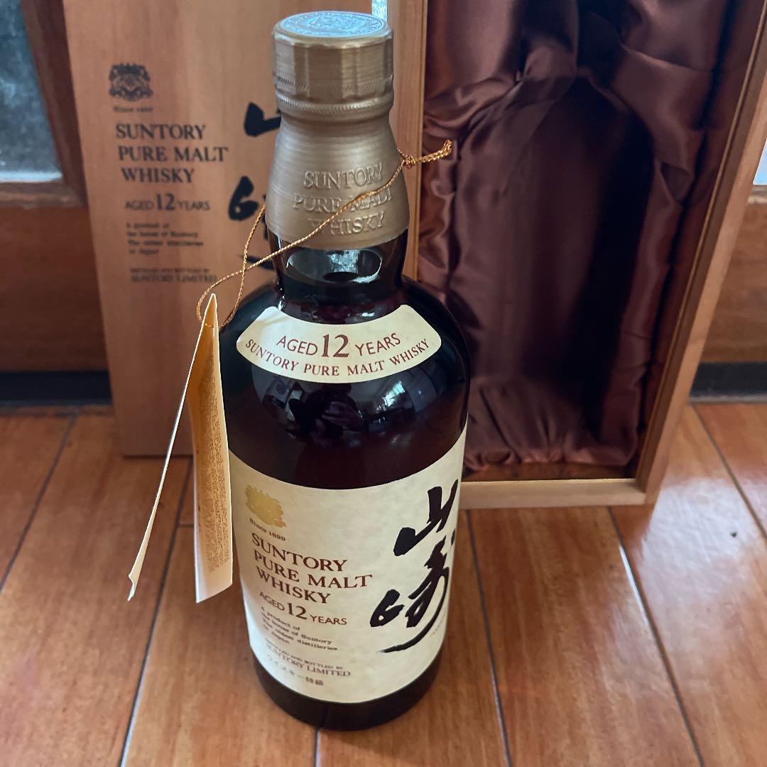 超希少激レアサントリーウイスキーピュアモルト山崎12年 特級 760ml箱付き