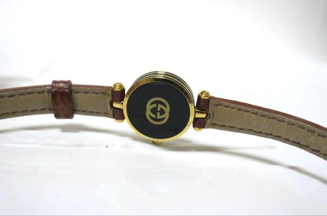【保証書つき】腕時計 GUCCI 茶色ベルト 時計 レディース
