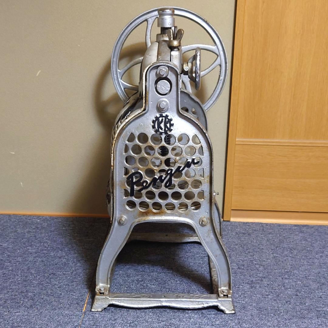【動作品】 ペンギン 手動式かき氷機 Pengin 替刃付き 昭和 レトロ