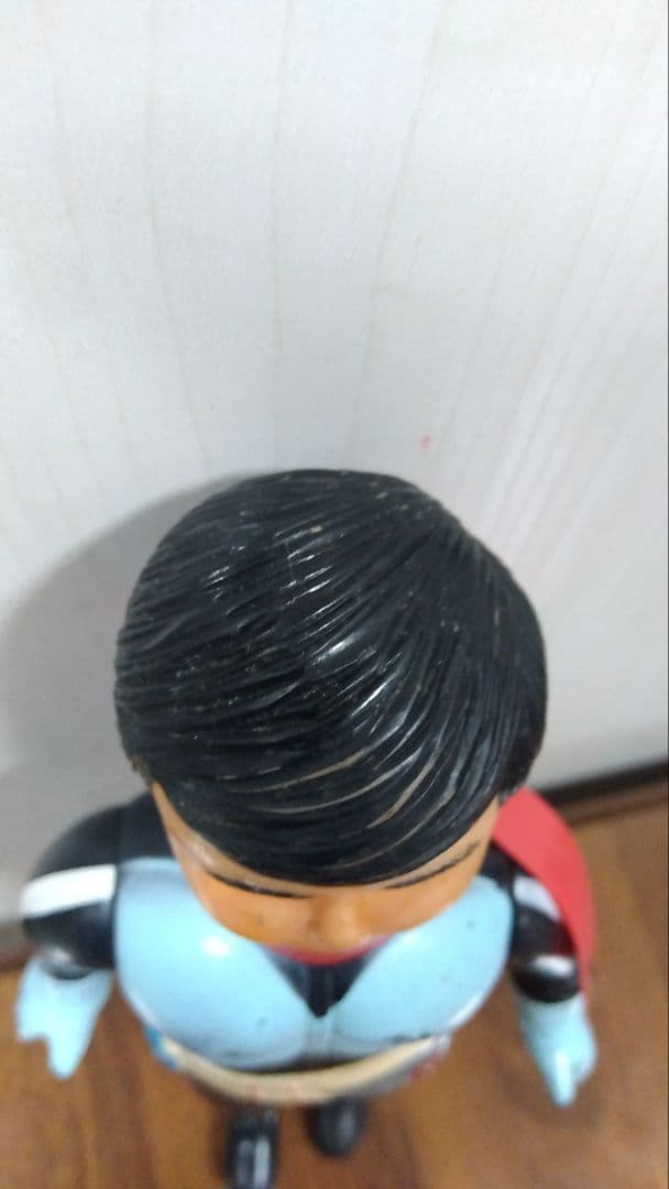 【希少一本ライン】旧バンダイ 仮面ライダー 面取れソフビ 2号 中期おたふく顔