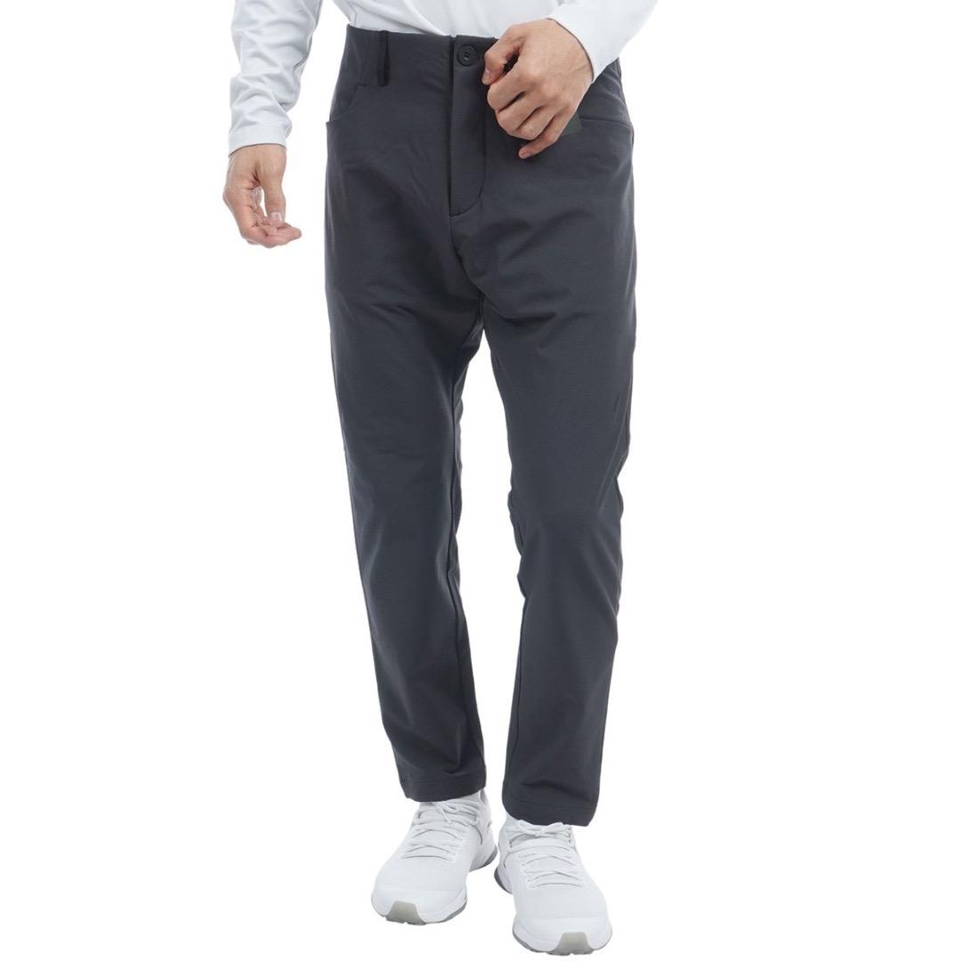 【85】秋冬 定価17,600円 アディダス ゴルフ 防風 アンクルパンツ 黒