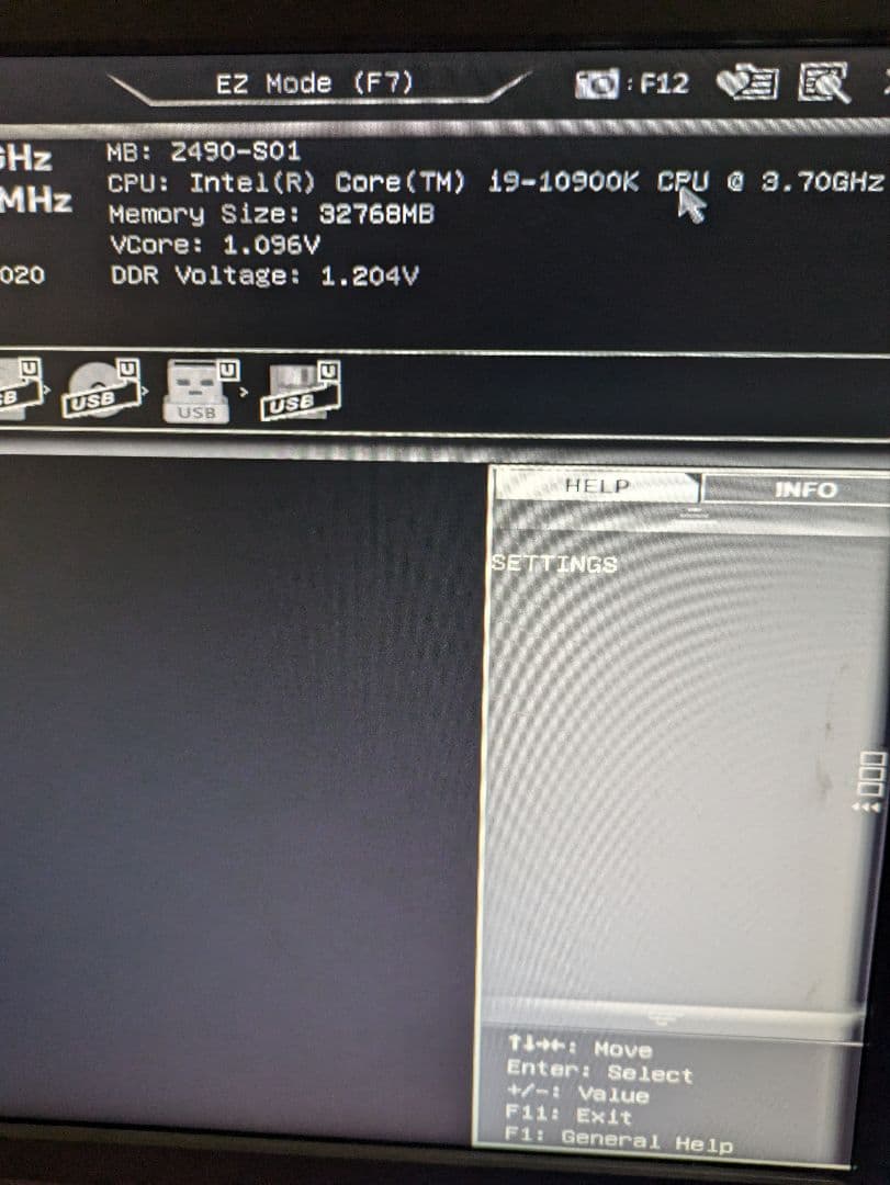 Intel Core i9-10900K 　動作品