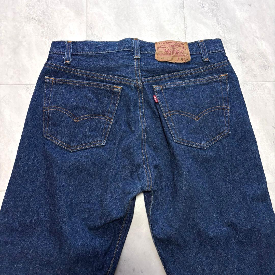 【80s】濃紺 リーバイス 501 ハチマル ナイロンフットボタン USA製