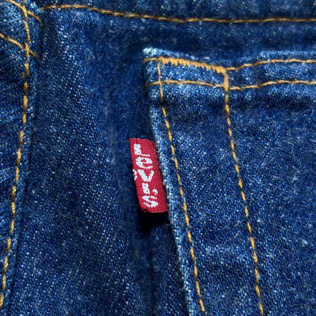 【80s】濃紺 リーバイス 501 ハチマル ナイロンフットボタン USA製