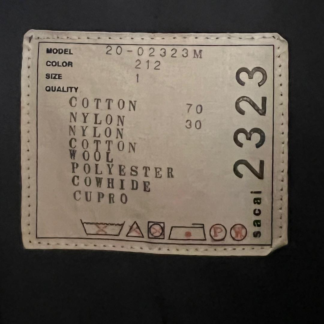 sacai military coat　サイズ１　20AW パネルダブルコート