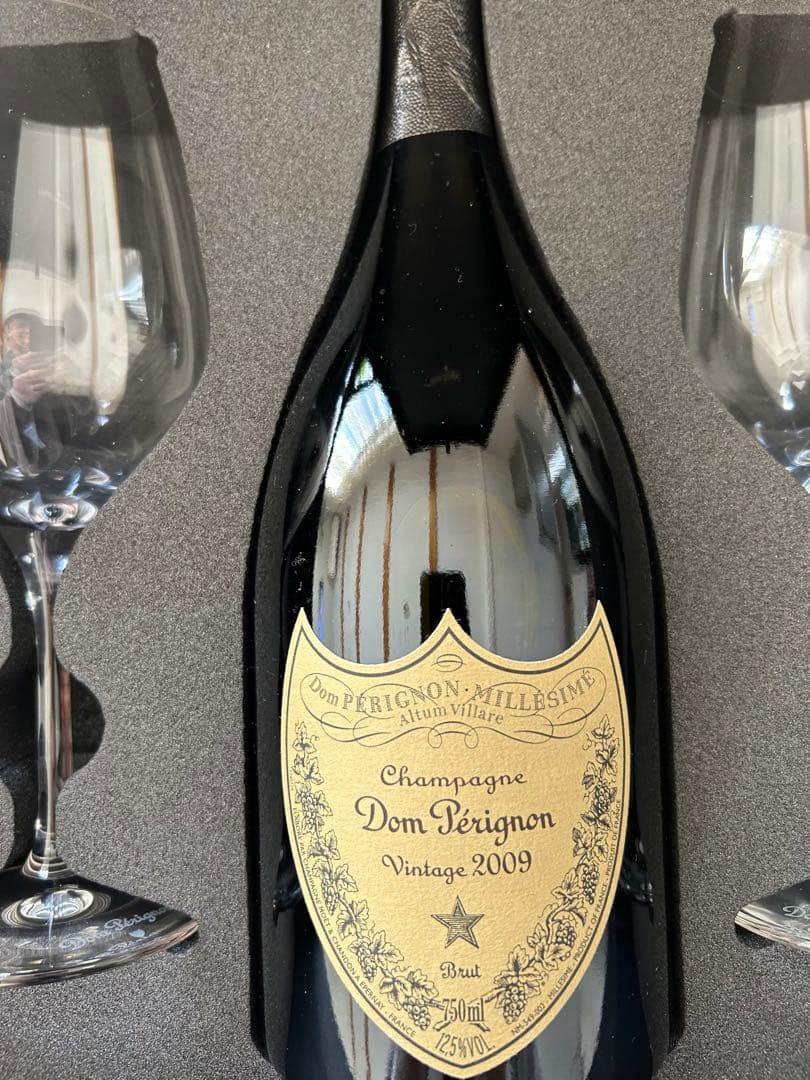 Dom Perignon ドンペリニヨン Vintage2009箱 グラス付き