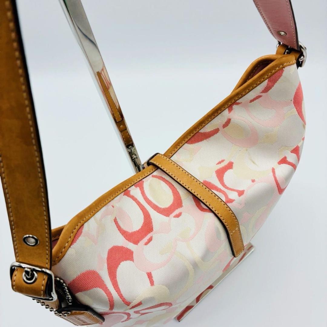 バッグ Coach Signature Bag Pink one shoulder