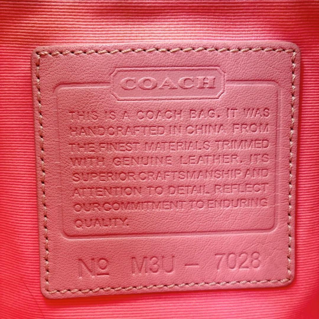 バッグ Coach Signature Bag Pink one shoulder