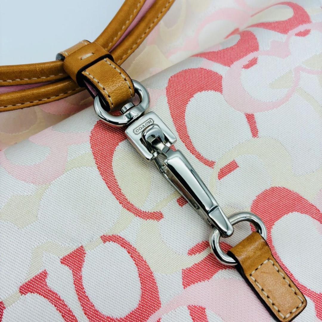 バッグ Coach Signature Bag Pink one shoulder