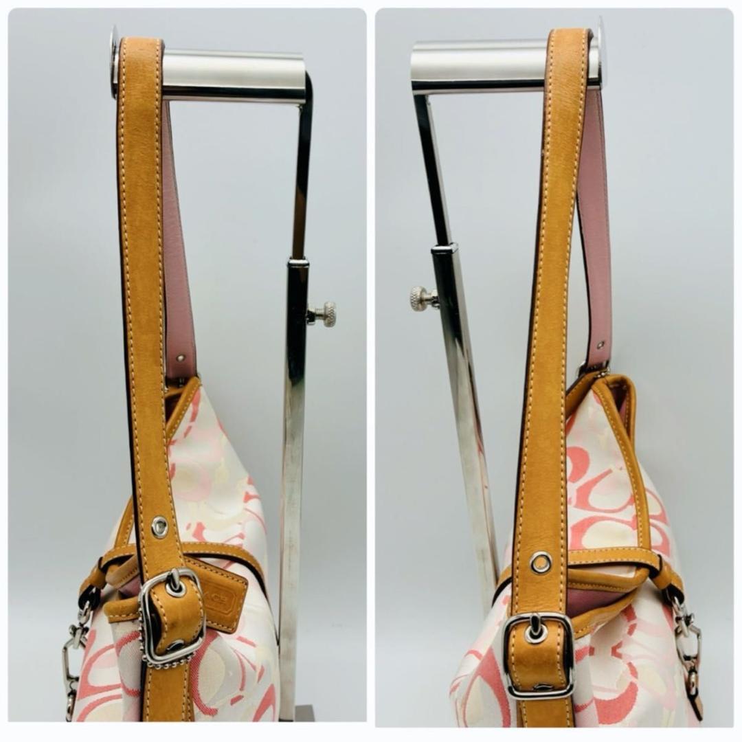 バッグ Coach Signature Bag Pink one shoulder