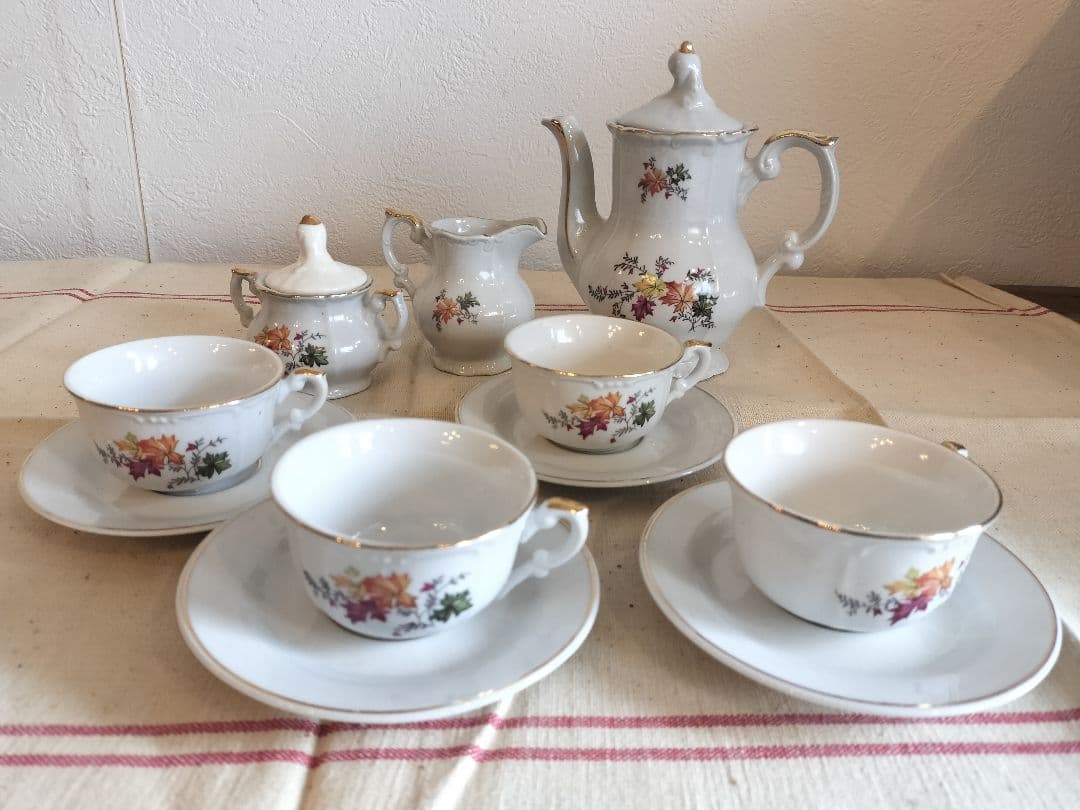 アンティーク　フランス　ビンテージ　陶器　ままごと　ディネットセット