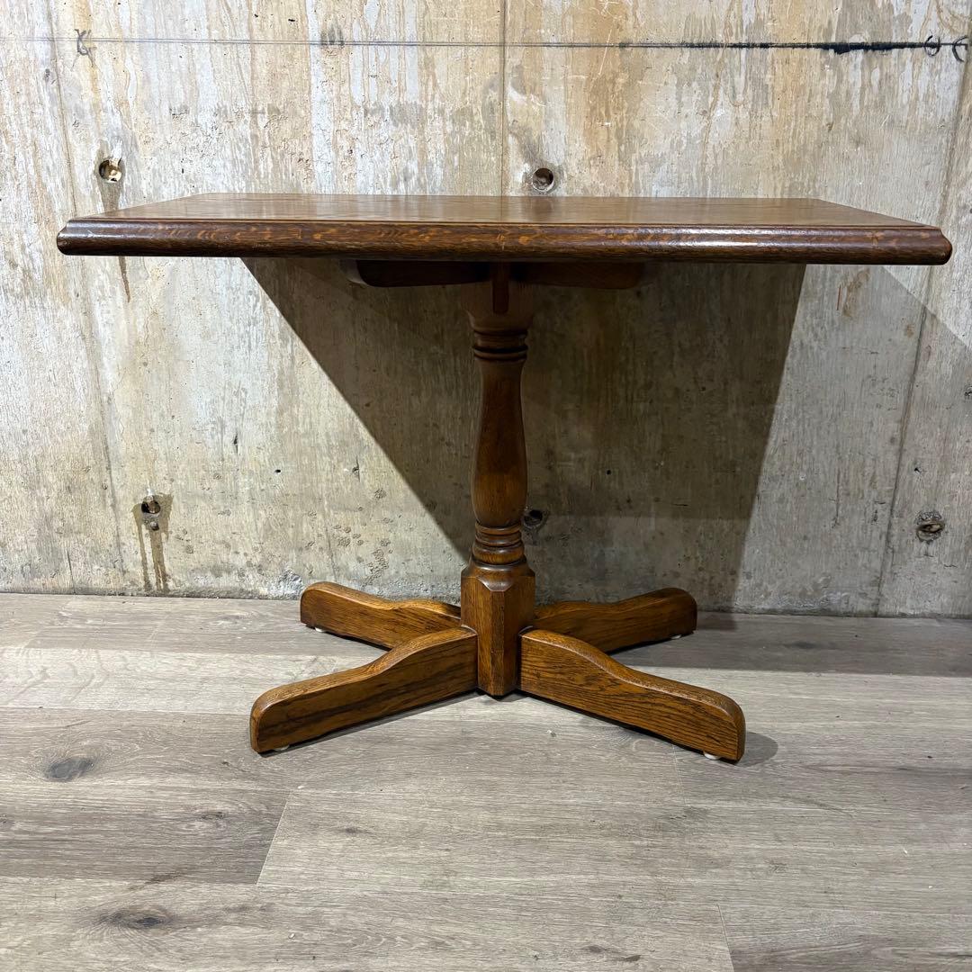 カフェテーブル　センターテーブル　オーク材　①