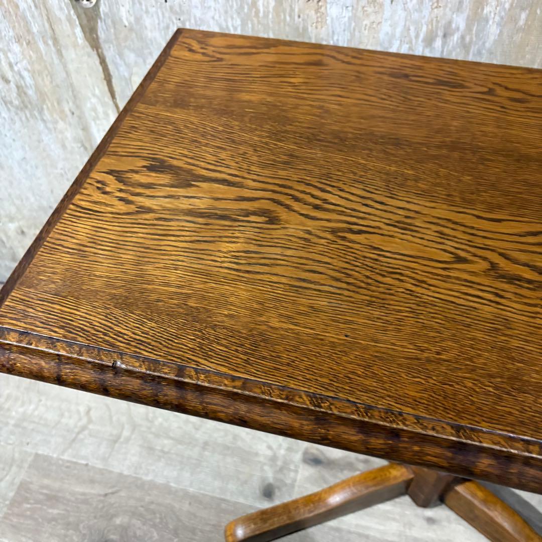 カフェテーブル　センターテーブル　オーク材　①