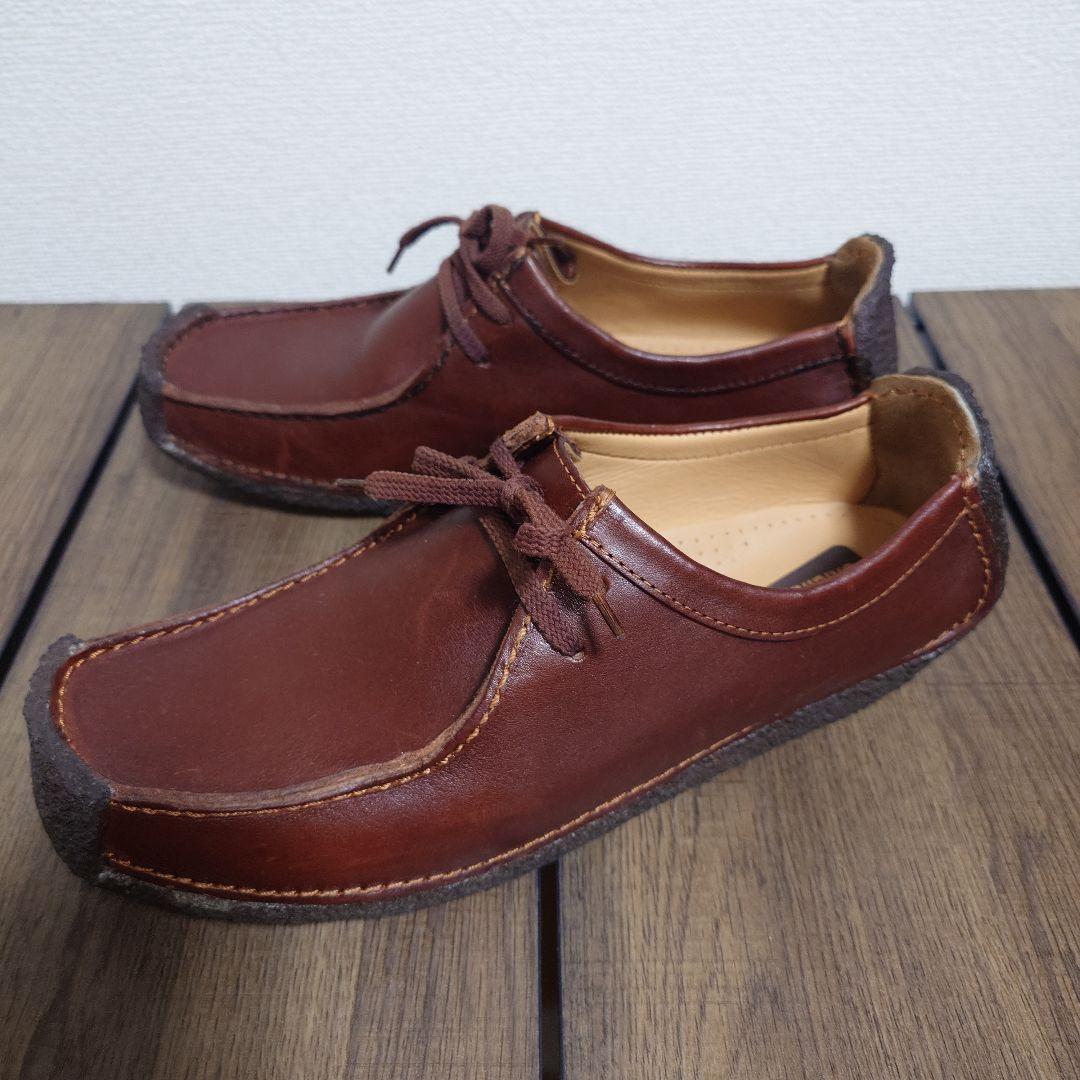 【極美品】clarks クラークス ナタリー レザー レースアップ 26cm