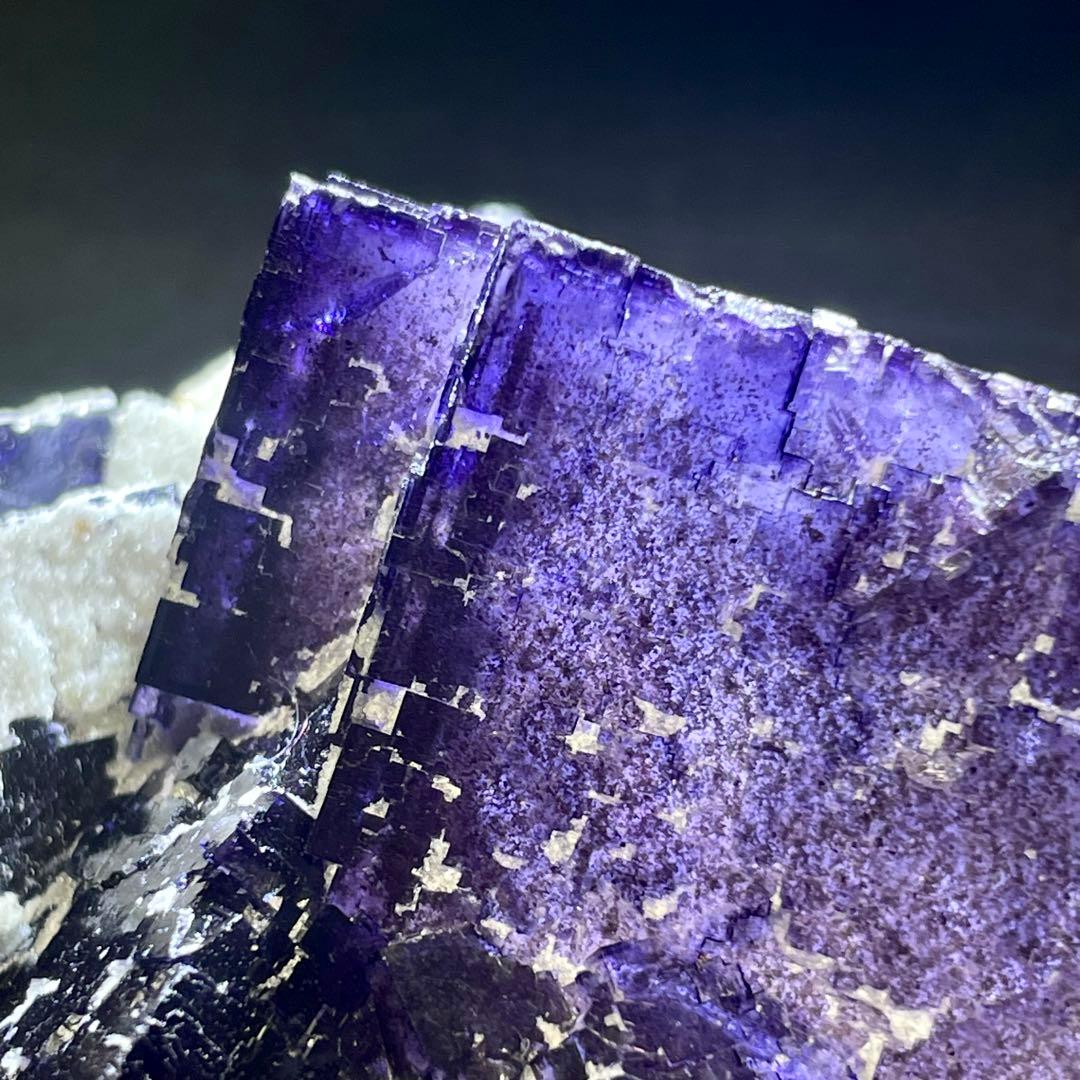 アメリカ イリノイ産 フローライト 蛍石 鉱物標本 原石 ②