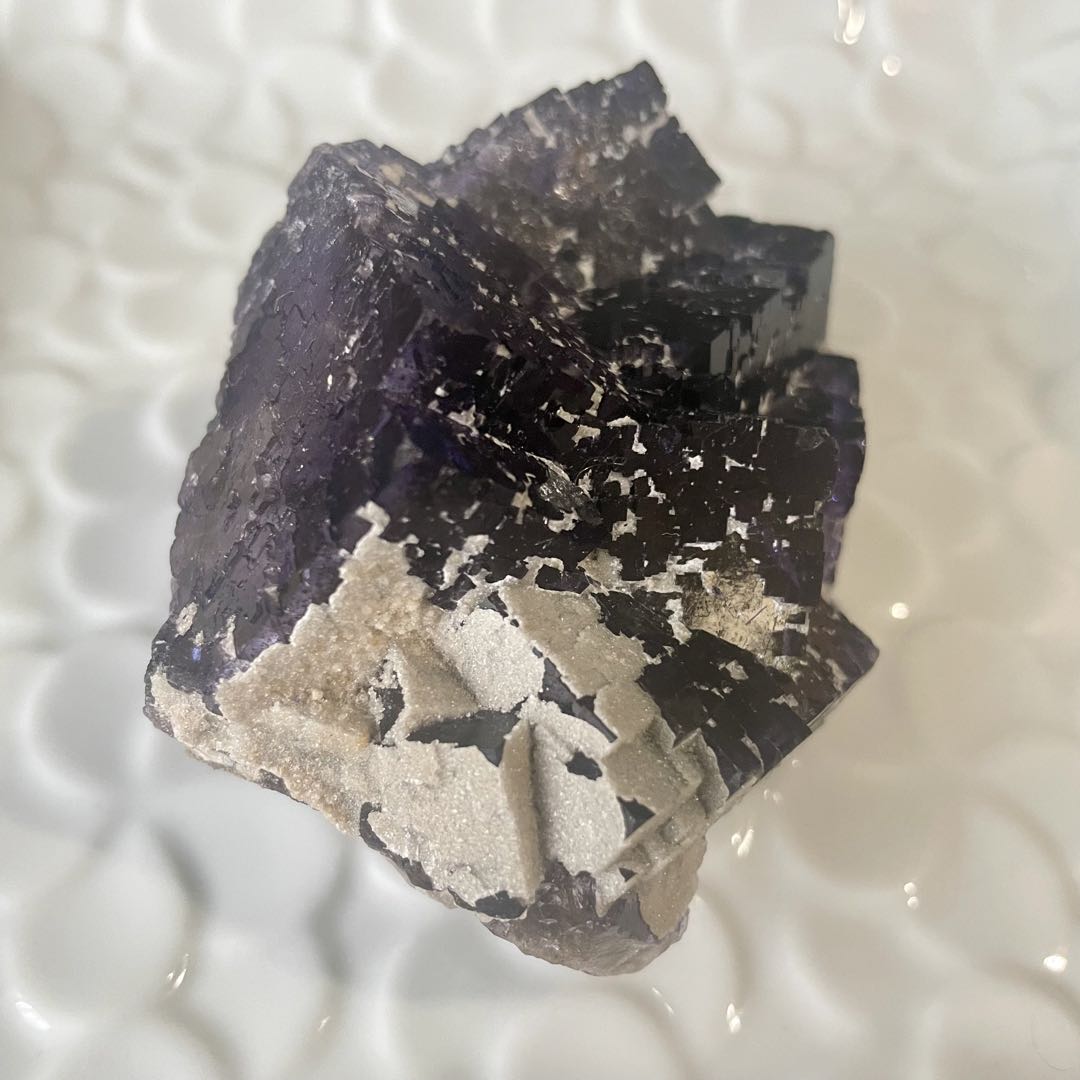 アメリカ イリノイ産 フローライト 蛍石 鉱物標本 原石 ②