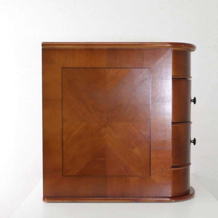 値下アメリカ Tribesigns ベッドサイドテーブル オーク材 アンティー