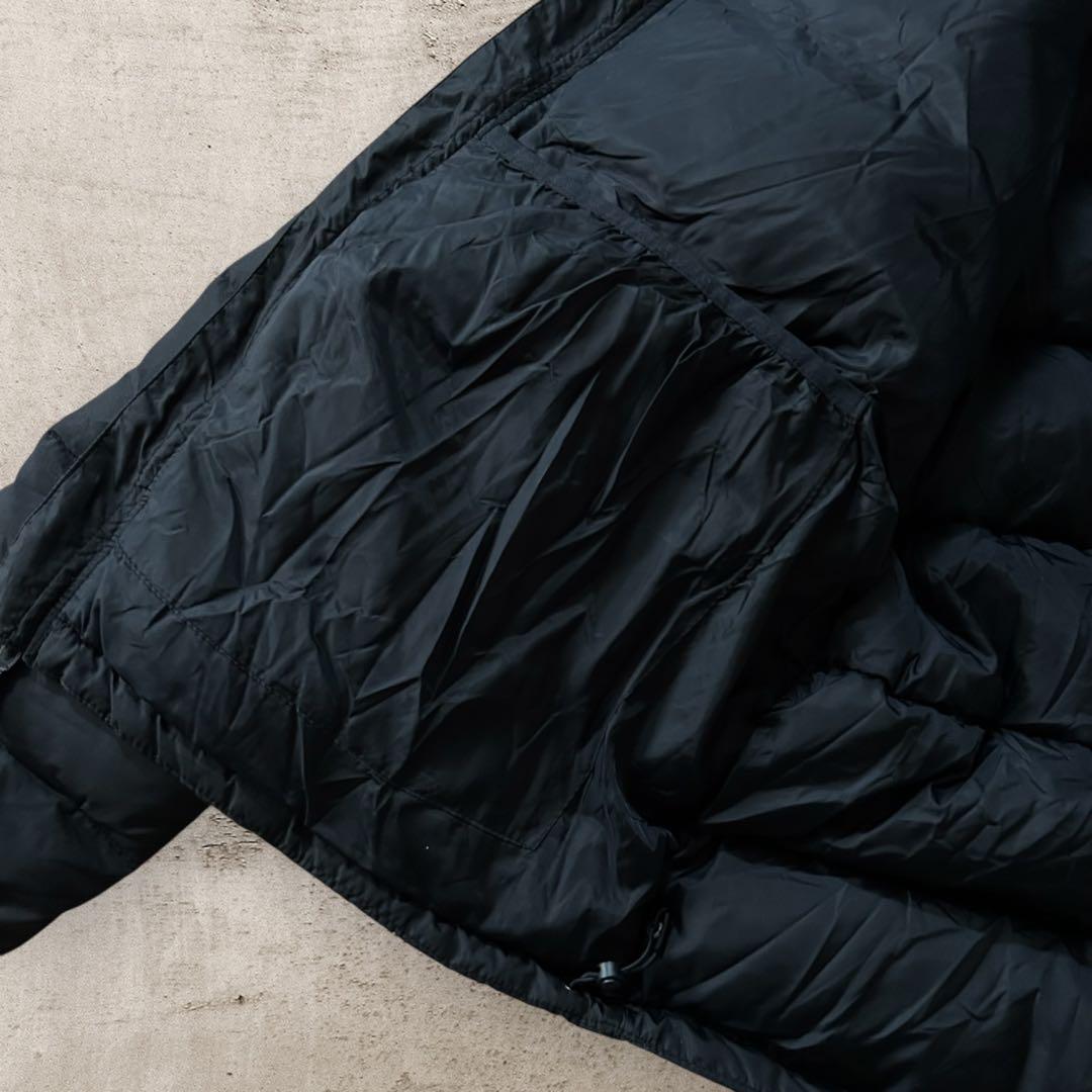 古着Colombiaコロンビア中綿ダウンジャケットドローコード刺繍ロゴ短丈テック