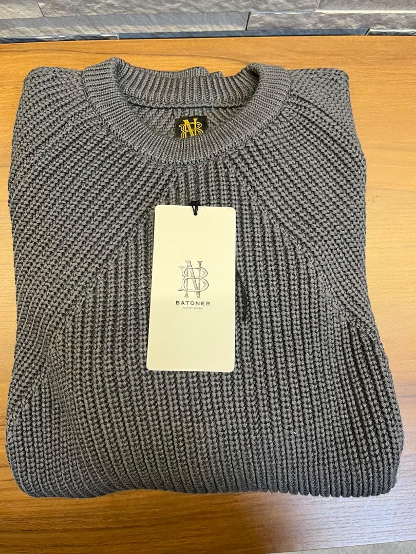 トップス BATONER SIGNATURE COTTON KNIT size 1