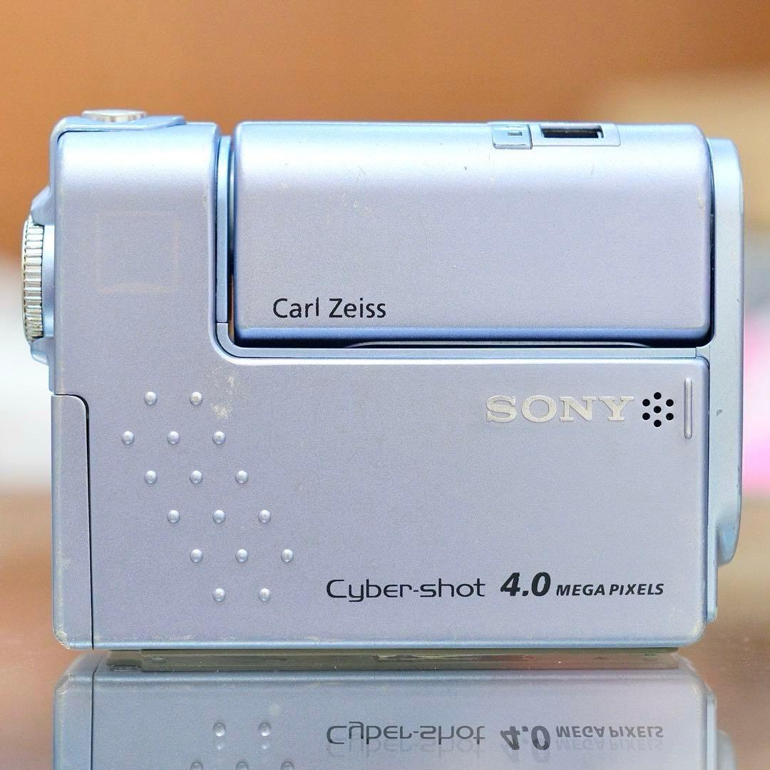 ！希少！動作品 平成レトロ Y2K SONY DSC-F77A ブルー 海外仕様