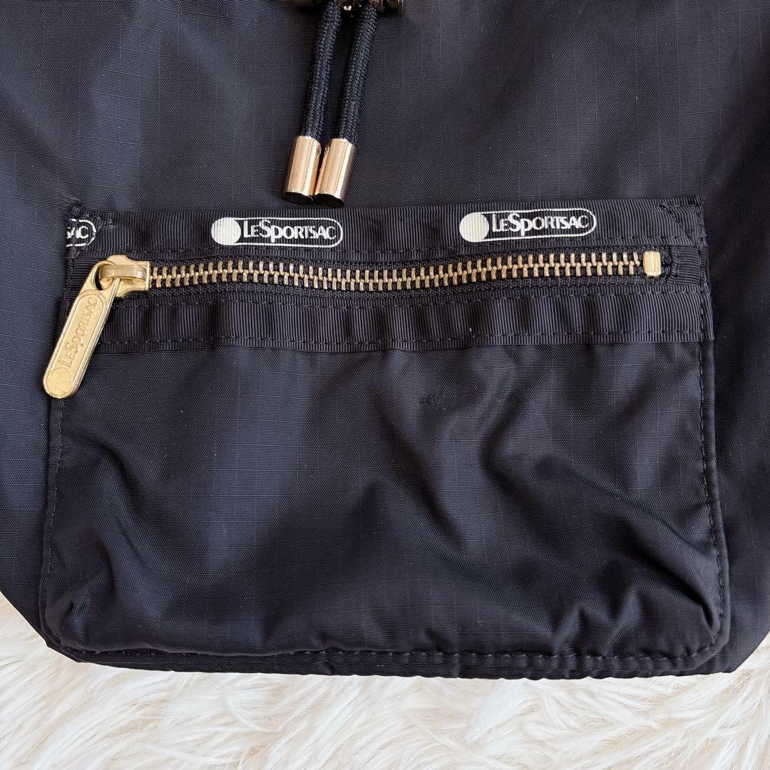 LeSportsac × LANVIN en Bleu 巾着ショルダー 2way