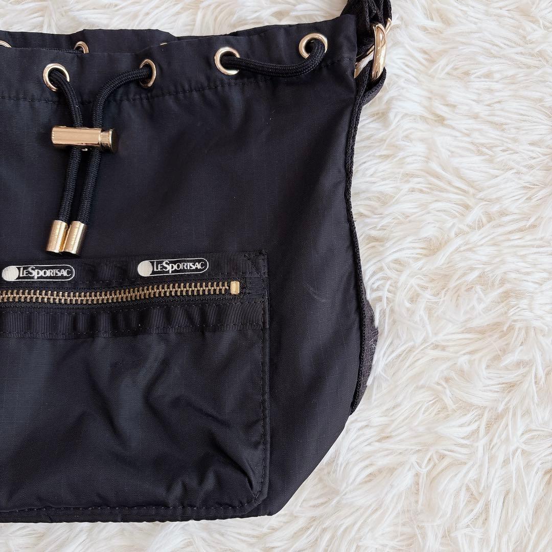 LeSportsac × LANVIN en Bleu 巾着ショルダー 2way