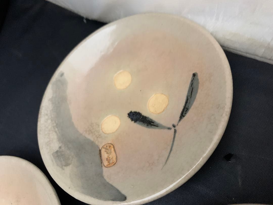 源氏物語宇治十帖　朝日豊斎　朝日焼　銘々皿　共箱　9枚