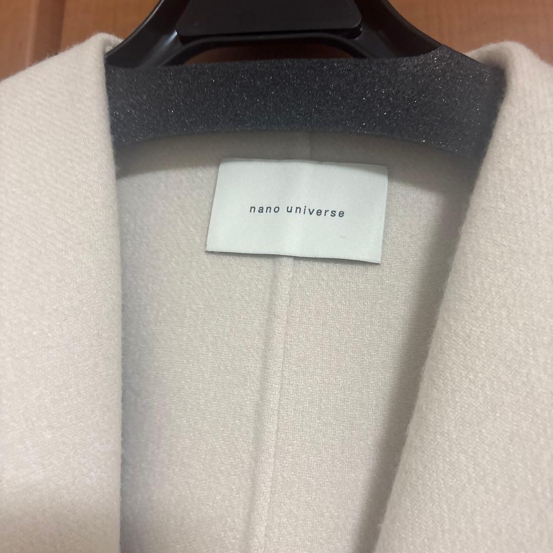 【新品タグ付き】NANO universe リバーショールミディコート