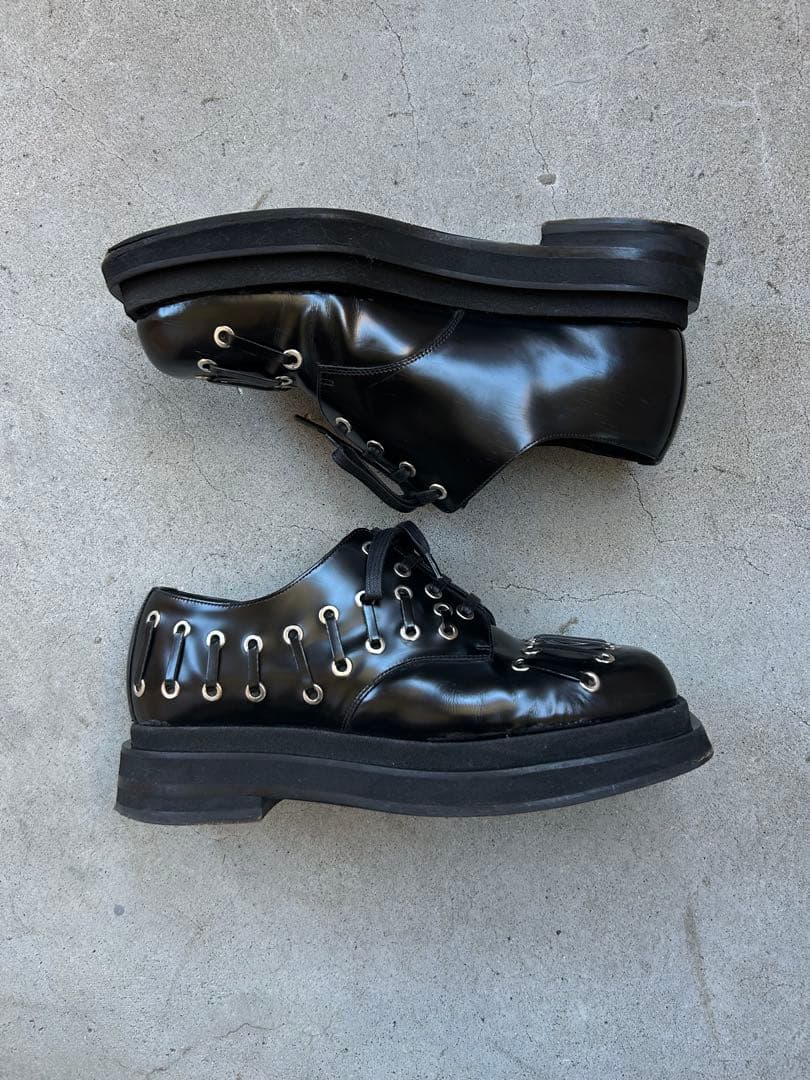 靴 Simone Rocha Heart Toe Derby Black 42