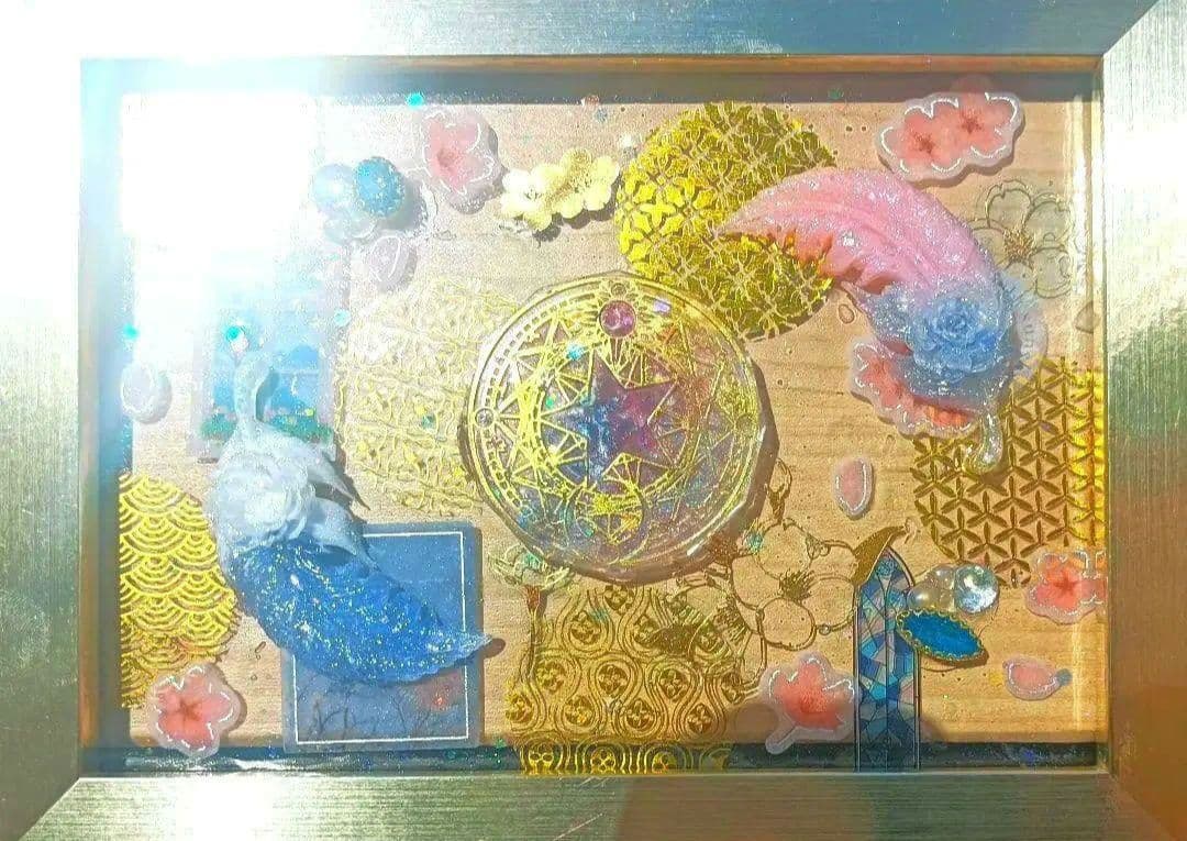 みー♡7047　開運絵画　❀魔法陣オルゴナイト絵画❀