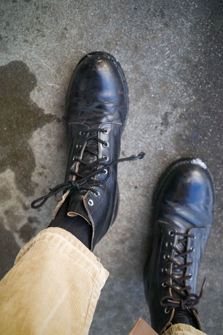 靴 Vintage military boots