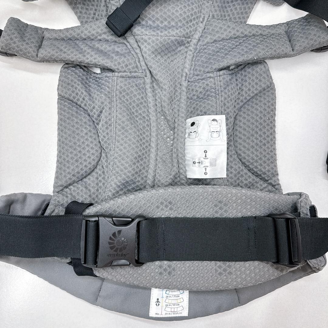 【美品】エルゴベビー オムニブリーズ ソフトフレックス グラファイトグレー
