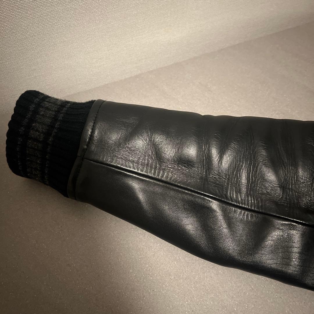 Ron heaman ロンハーマン スタジャン　スタジアムジャンパー袖レザー