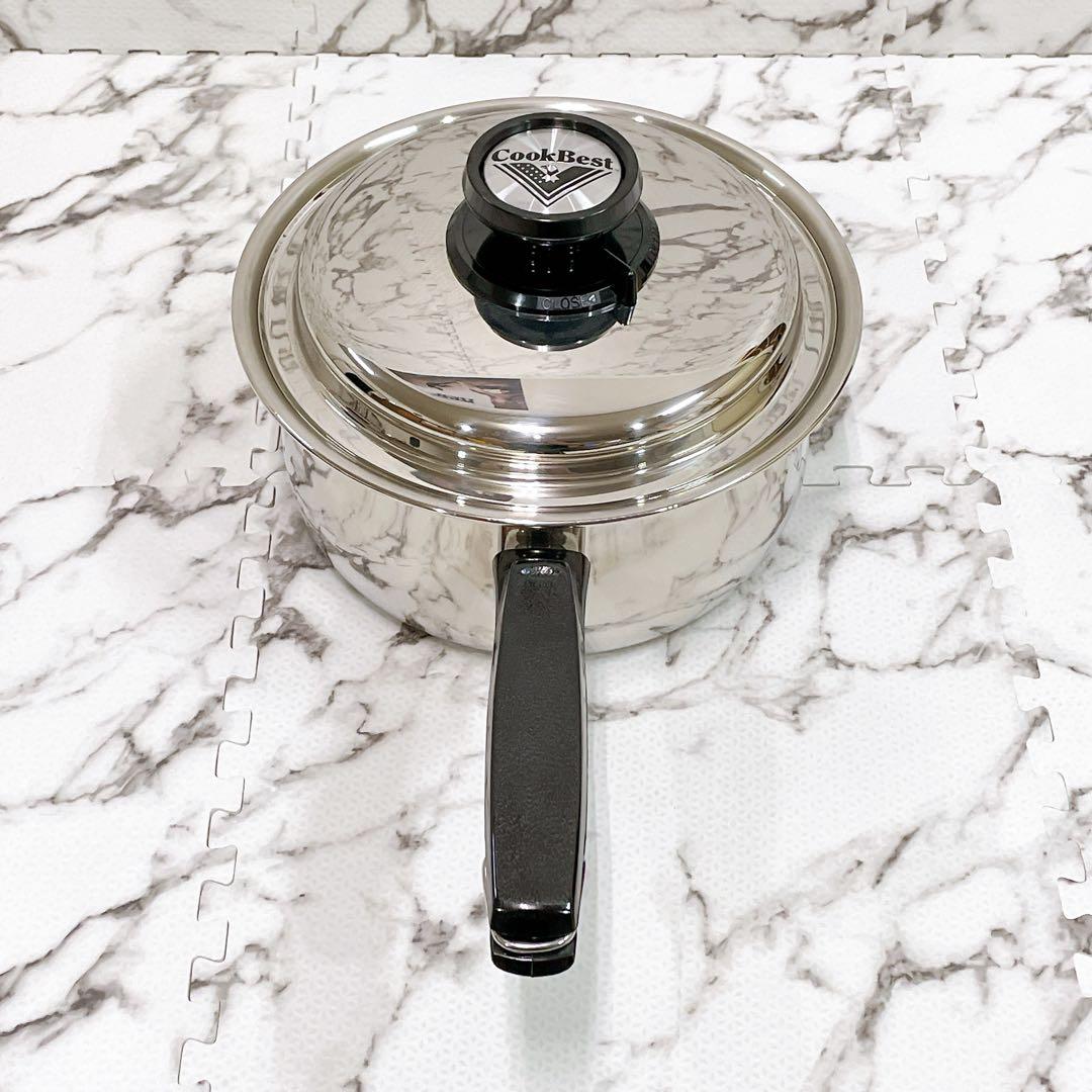 【未使用品】CookBest 片手鍋 IH対応 ステンレス製