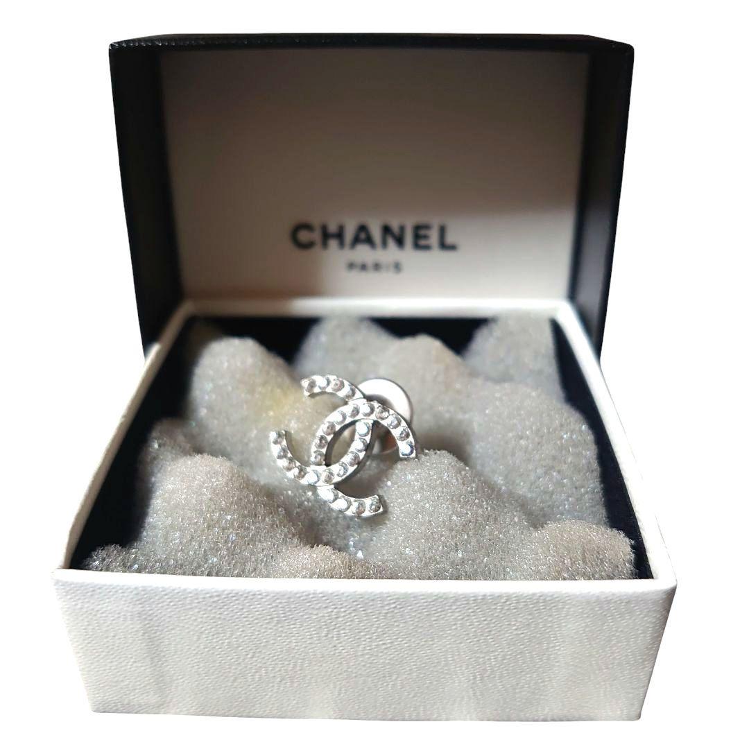 【美品】シャネル ココマーク ラインストーン ヴィンテージ ピンブローチ