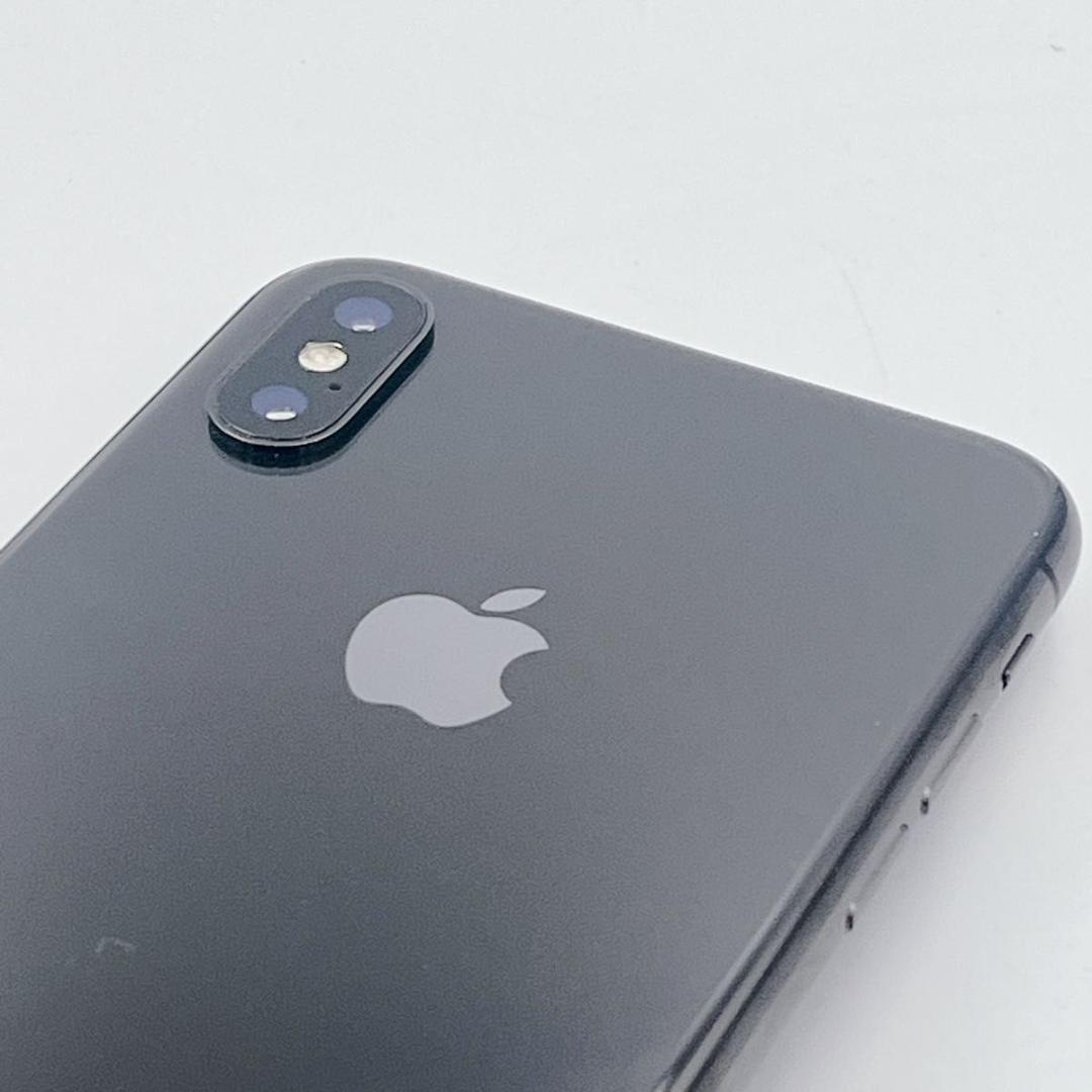 【美品】Apple(アップル) iPhoneX 256G グレイ SIMフリー