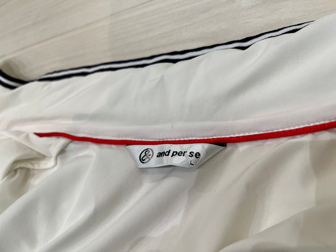 アンパスィ　中綿　ダウンジャケット　ホワイト　L メンズ