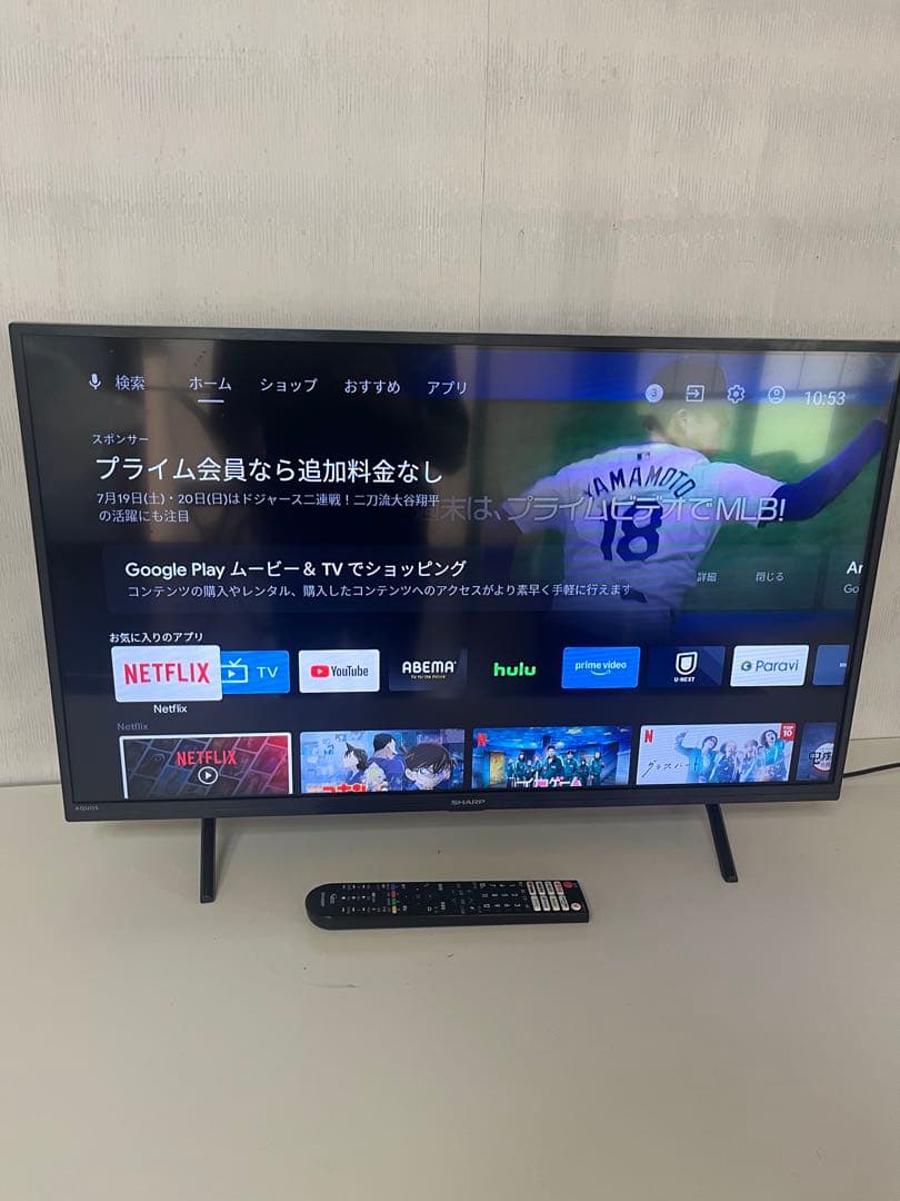 SHARP 32型 液晶テレビ 2T-C32EF1 Android TV