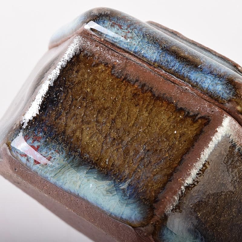 茶道具　河井貫次郎作　呉洲　八角盒子　香合　共箱　M　R8046