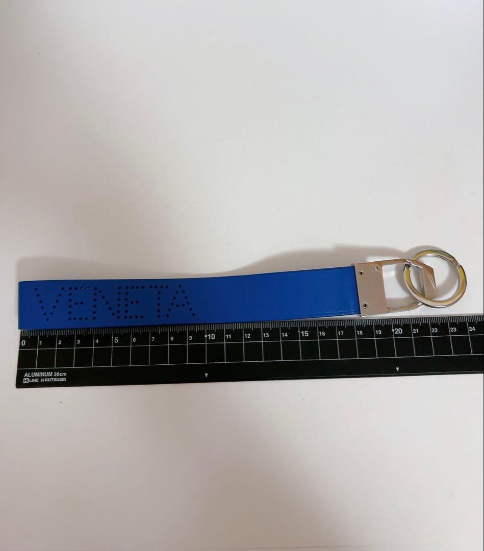 ボッテガヴェネタ　BOTTEGA VENETA キーリング　キーホルダー　青