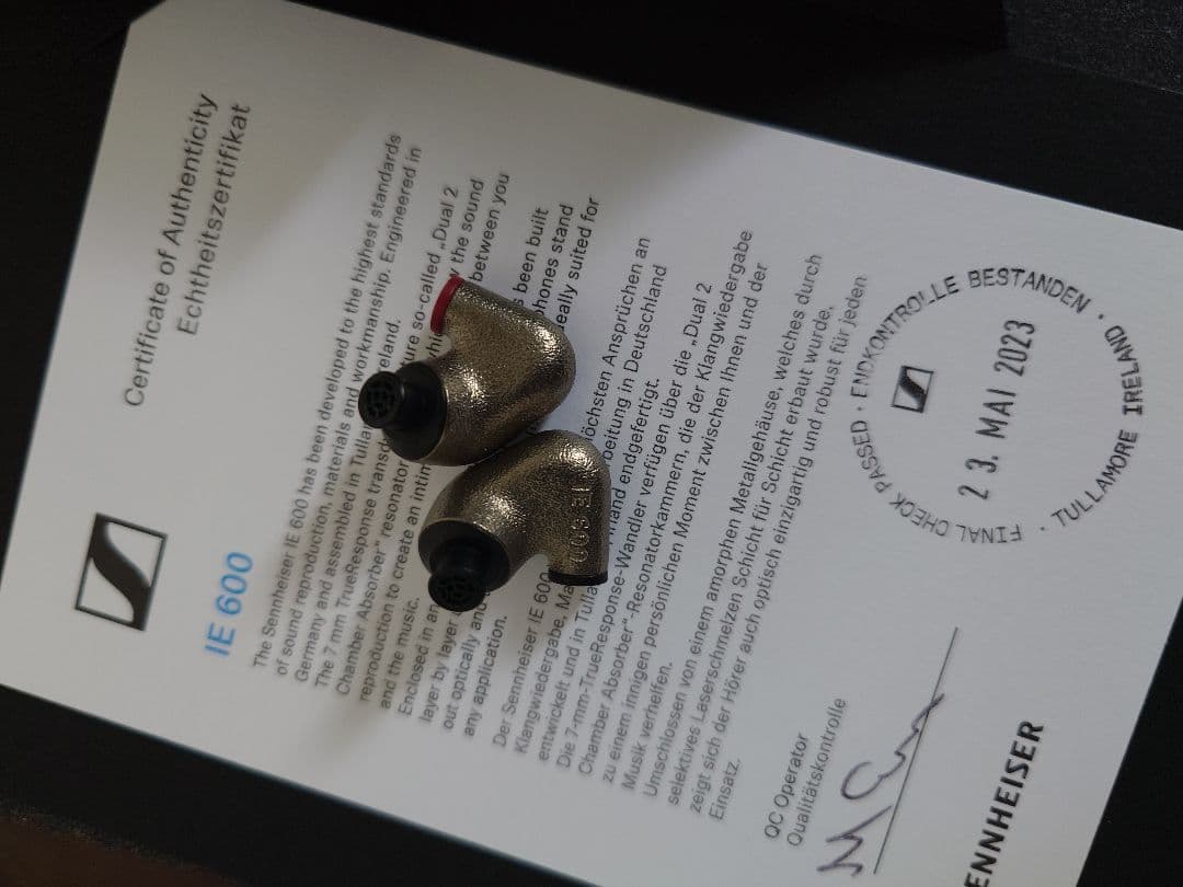 mutsumi　Sennheiser IE 600