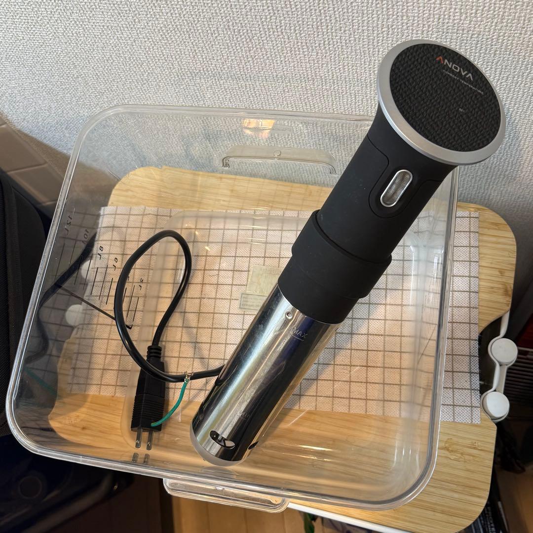 Anova低温調理器ソフトケース付き、保温ボール、ストッカーセット