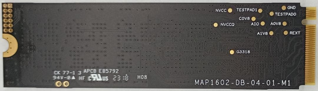 ほぼ未使用 Lexar NM7A1 512GB PCIe 4.0 x4 SSD